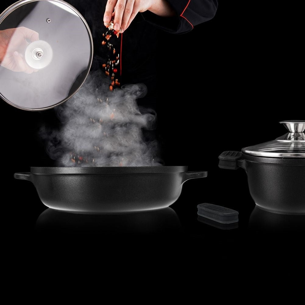 Silicone cover for pot and pan handles, protects against heat