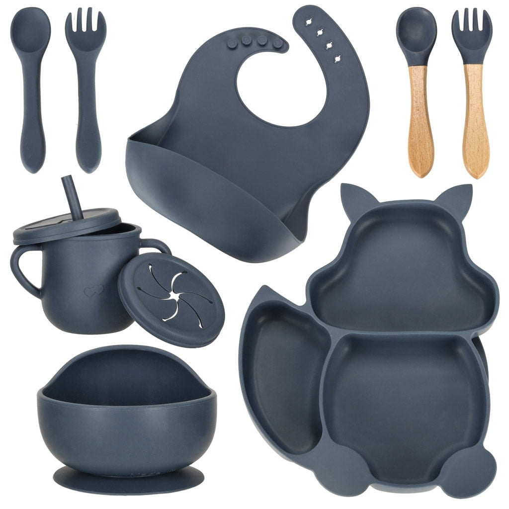 Silicone dishes for children squirrel darkn no