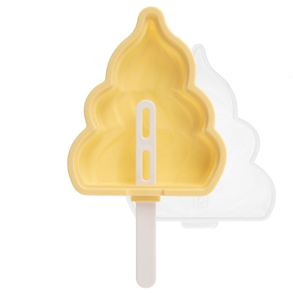 Silicone ice cream mold with lid