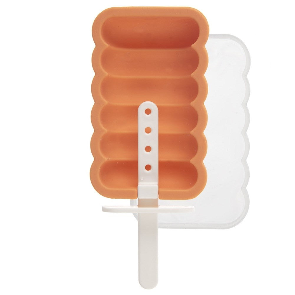 Silicone ice cream mold with lid