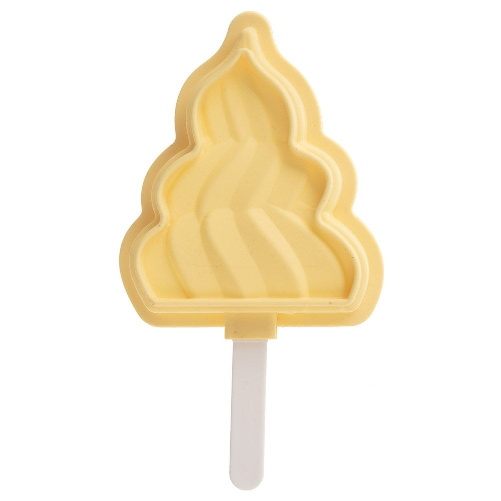 Silicone ice cream mold with lid