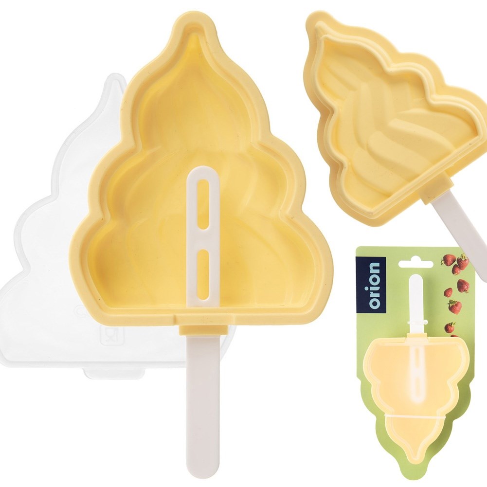 Silicone ice cream mold with lid