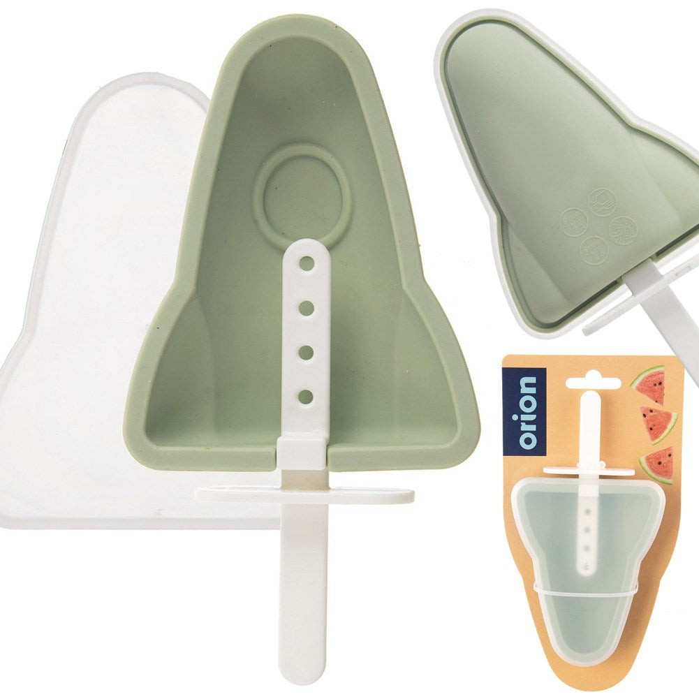 Silicone ice cream mold with rocket lid