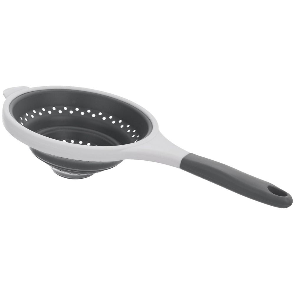 Silicone kitchen colander with handle - 20 cm, dishwasher safe