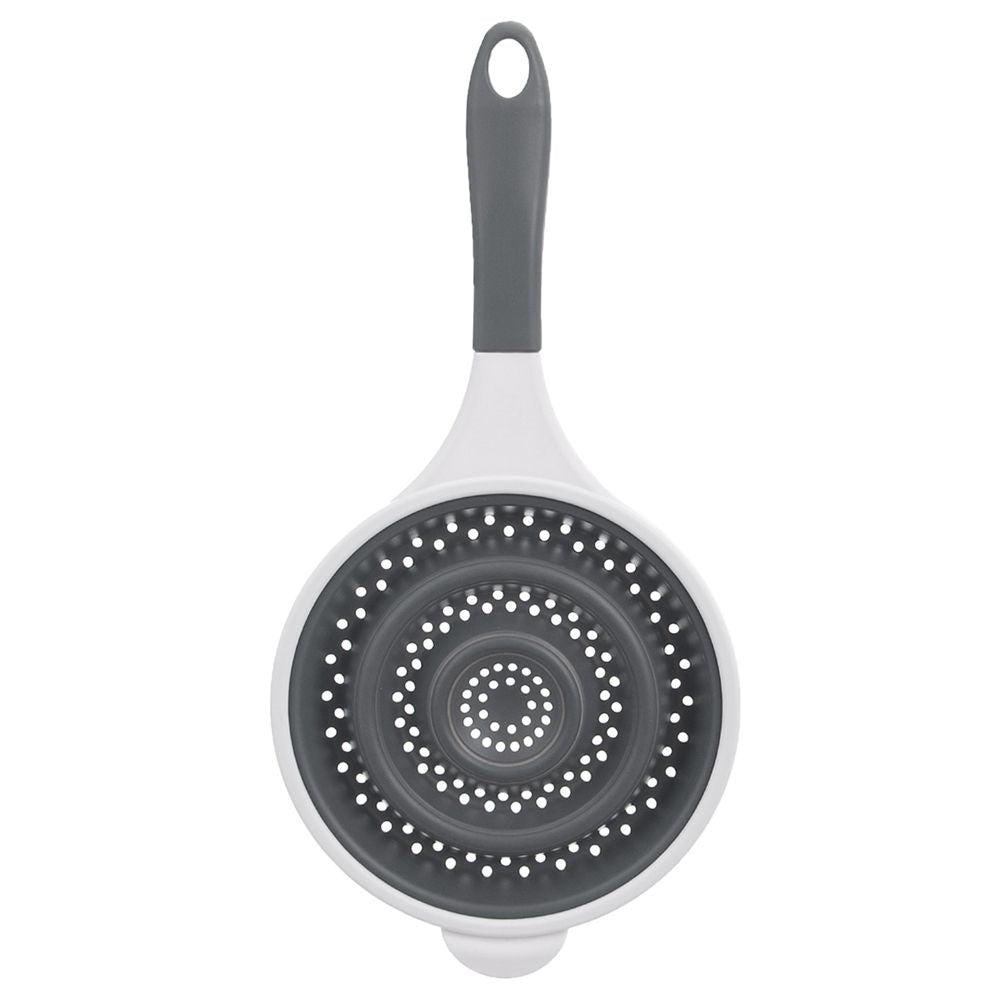 Silicone kitchen colander with handle - 20 cm, dishwasher safe
