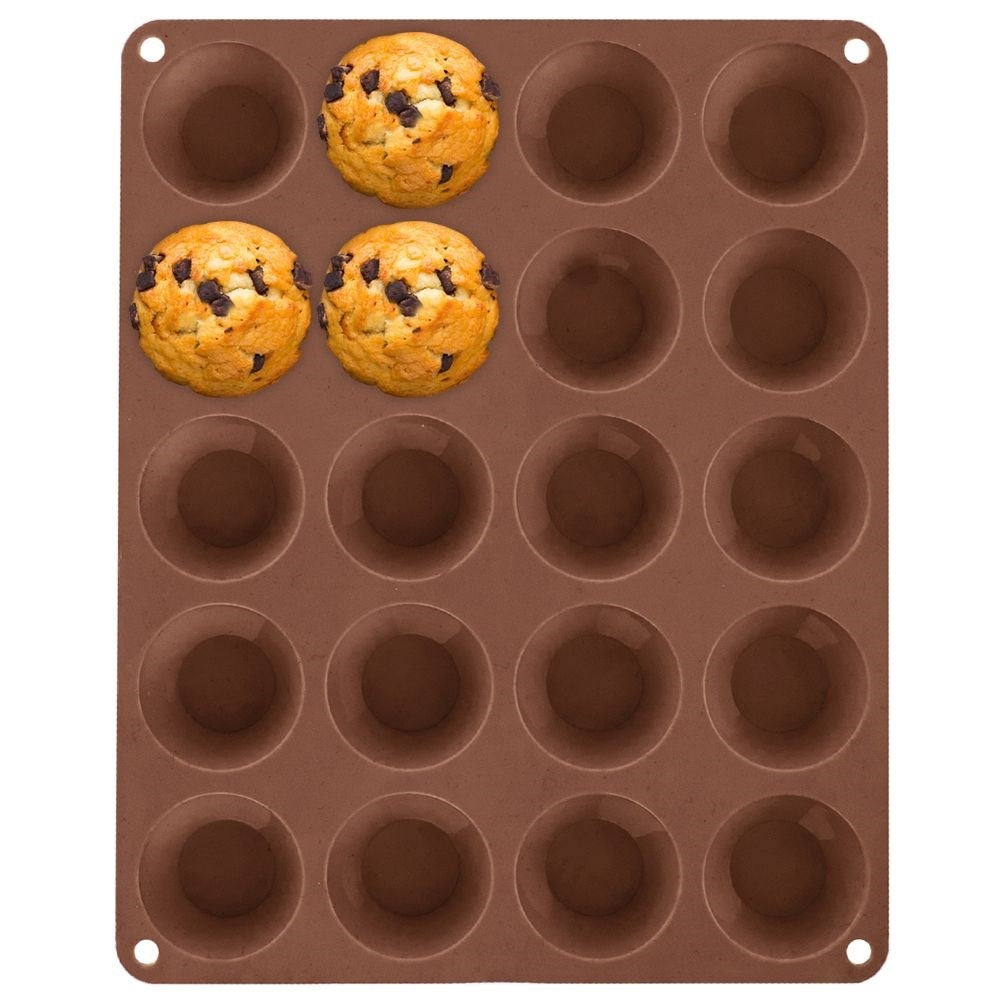 Silicone mold: Bake 20 Muffins Easily and Smudge-free