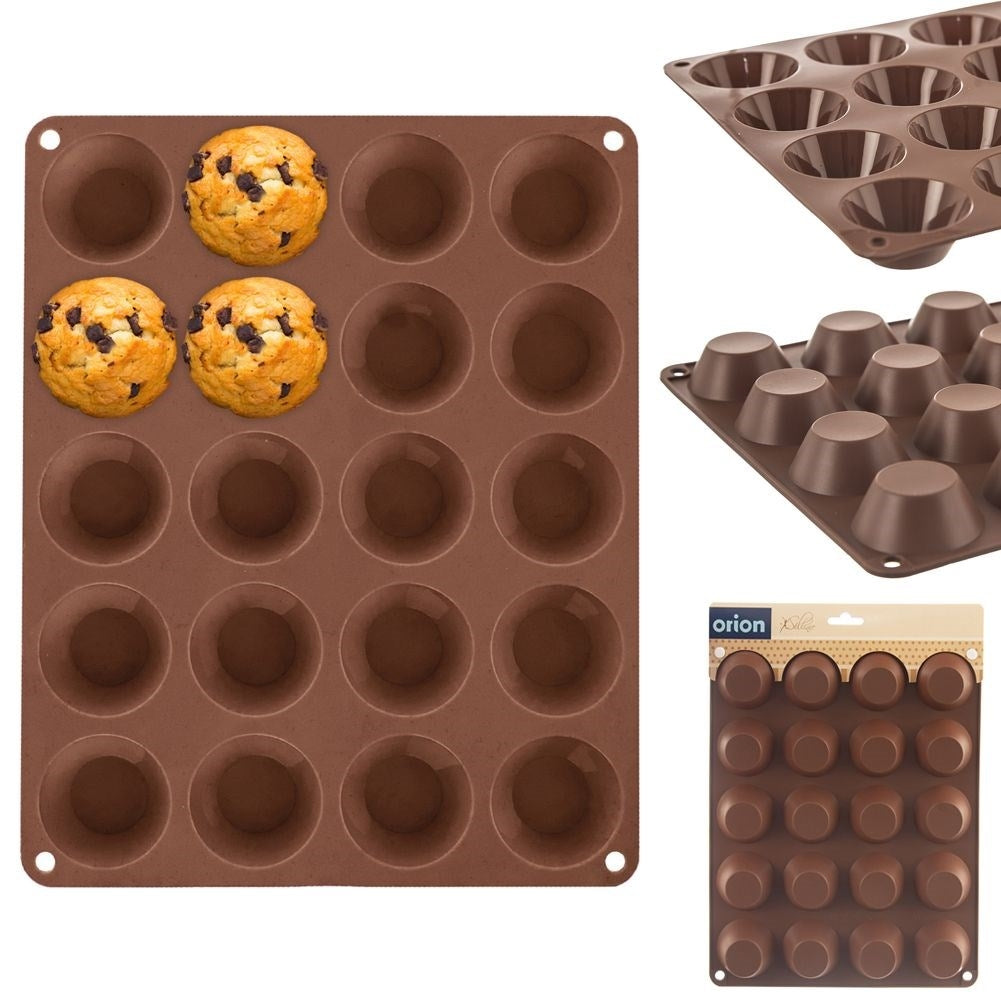 Silicone mold: Bake 20 Muffins Easily and Smudge-free