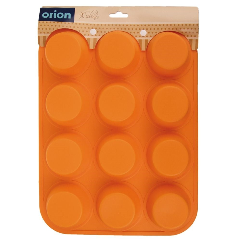 Silicone mold for 12 Muffins - Easy to use and Non-Stick