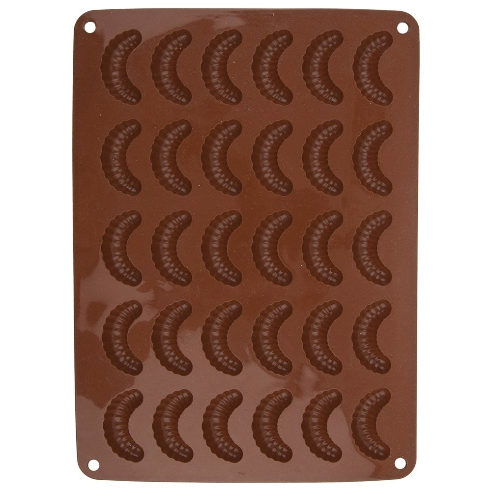 Silicone mold for 30 cakes, croissants and pralines