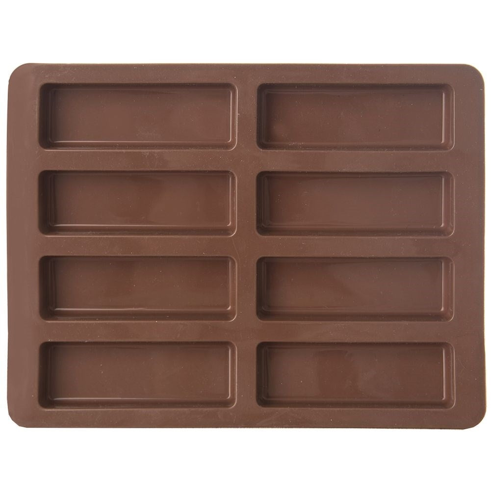 Silicone mold for 8 healthy, heat-resistant muesli bars
