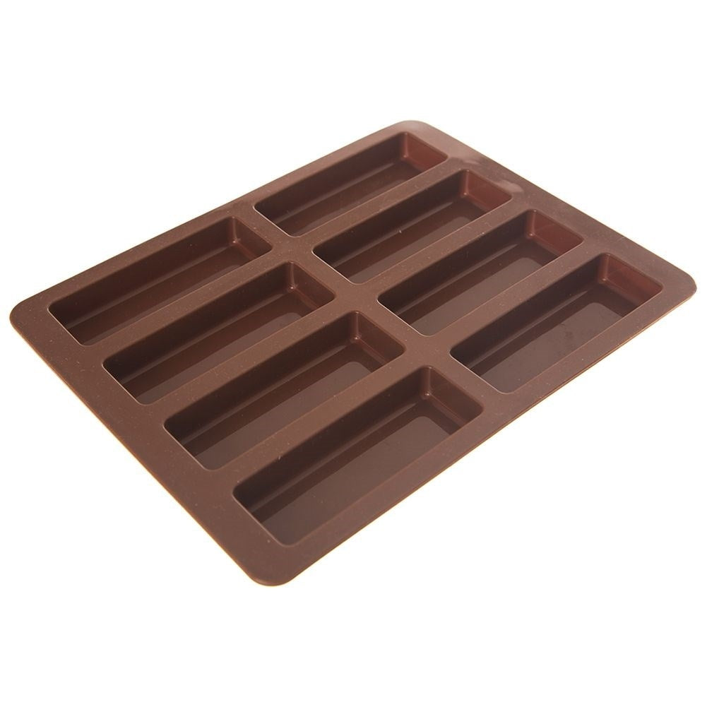 Silicone mold for 8 healthy, heat-resistant muesli bars
