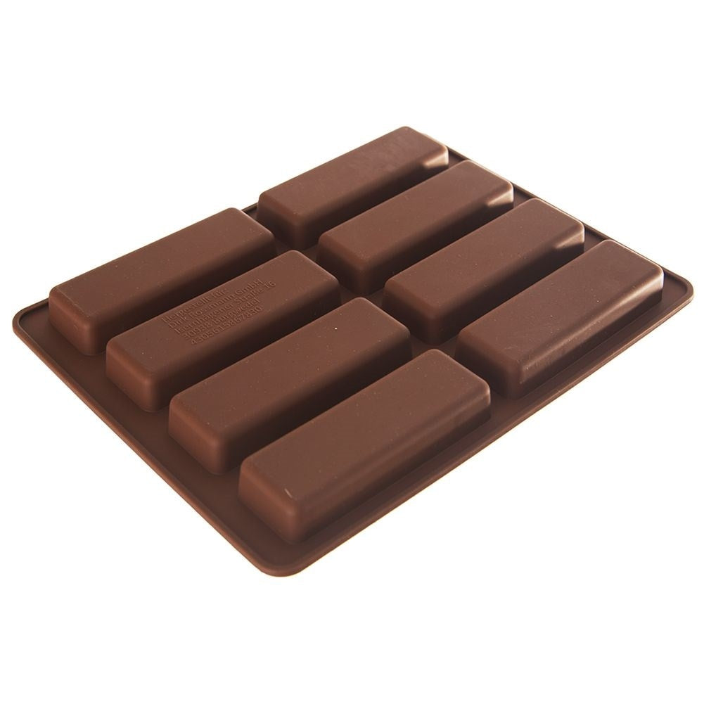Silicone mold for 8 healthy, heat-resistant muesli bars