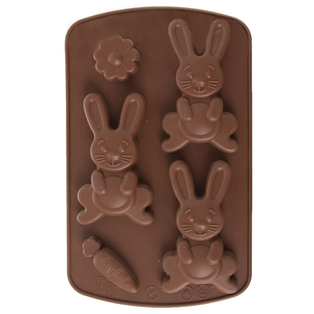 Silicone mold for Easter bunny cookies - Create 5 Easter sweets easily