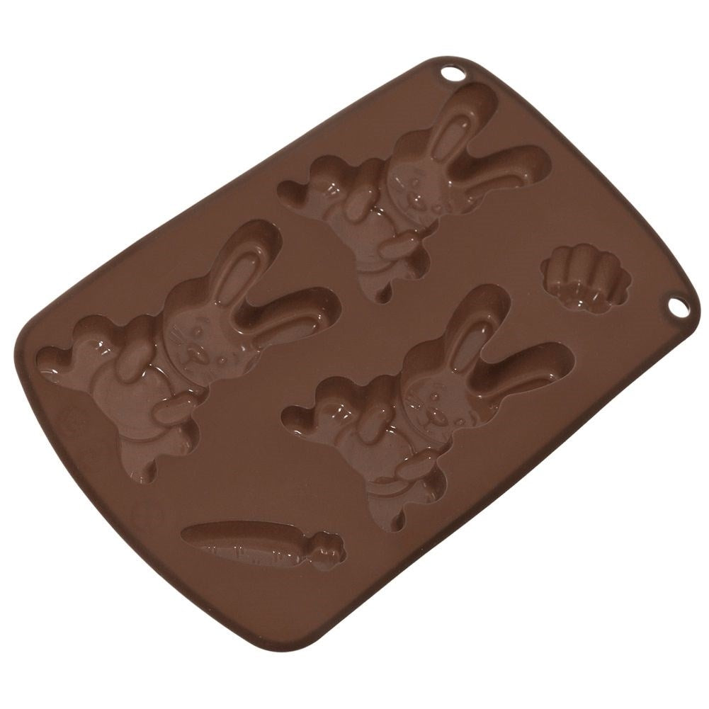Silicone mold for Easter bunny cookies - Create 5 Easter sweets easily