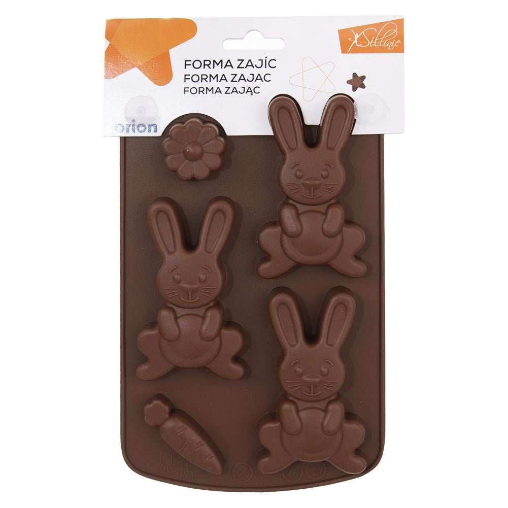 Silicone mold for Easter bunny cookies - Create 5 Easter sweets easily