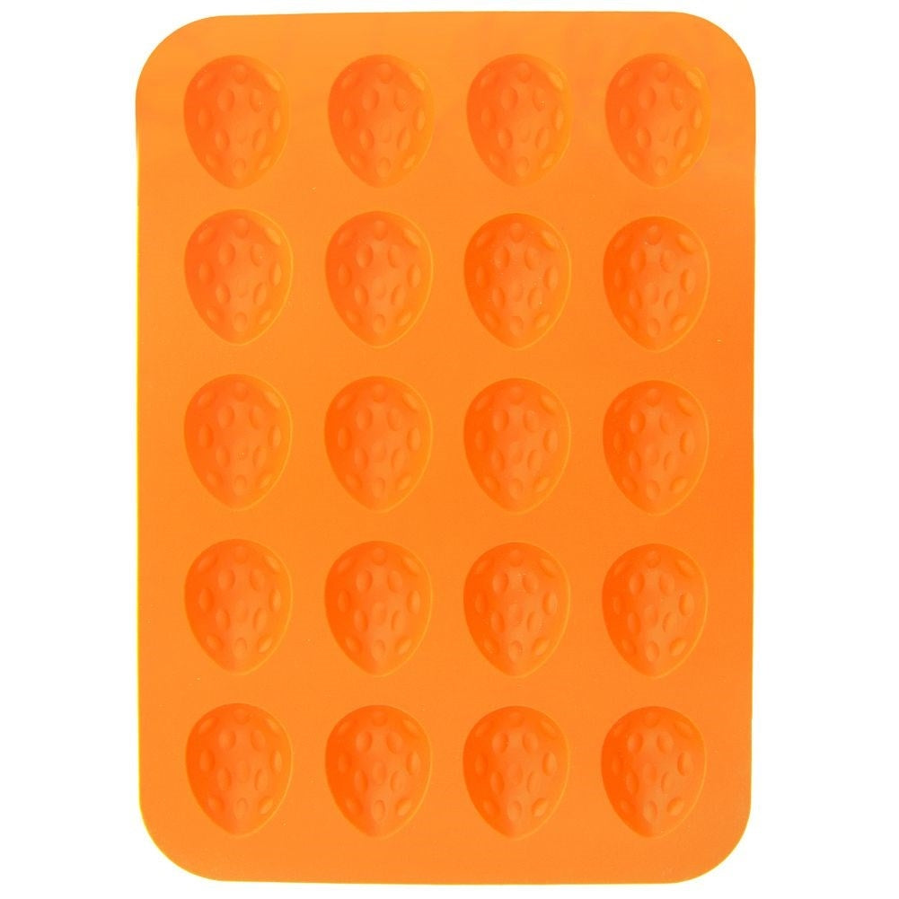 Silicone mold for brittle nut-shaped cookies - flexible and durable