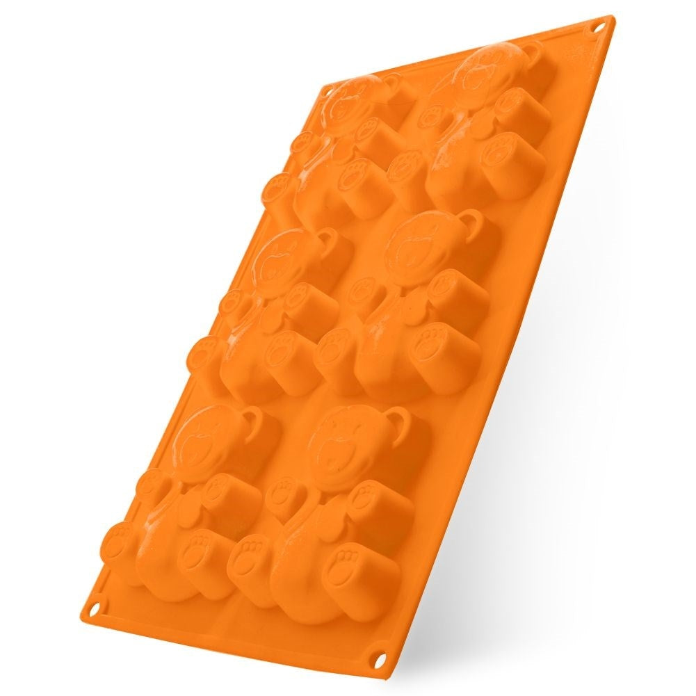 Silicone mold for easy bear-shaped cake baking