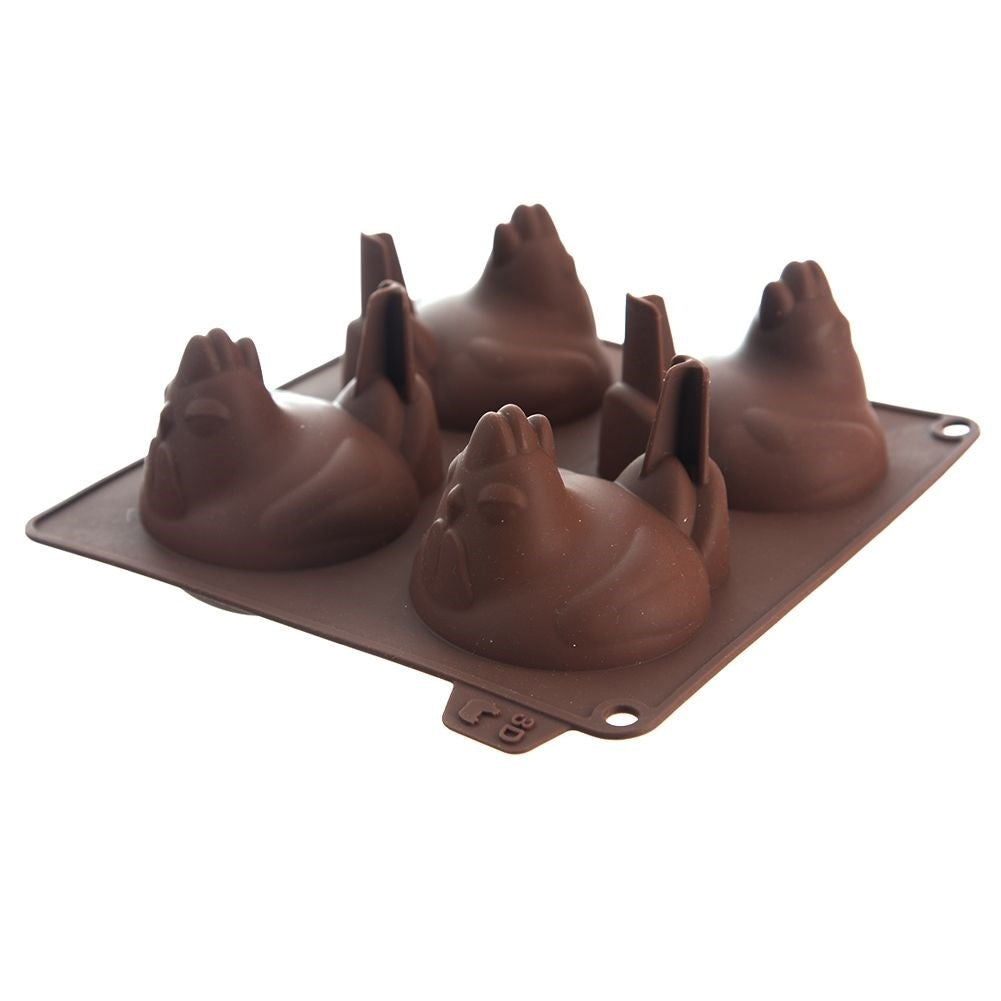 Silicone mold for muffins, cookies and chocolate - chickens