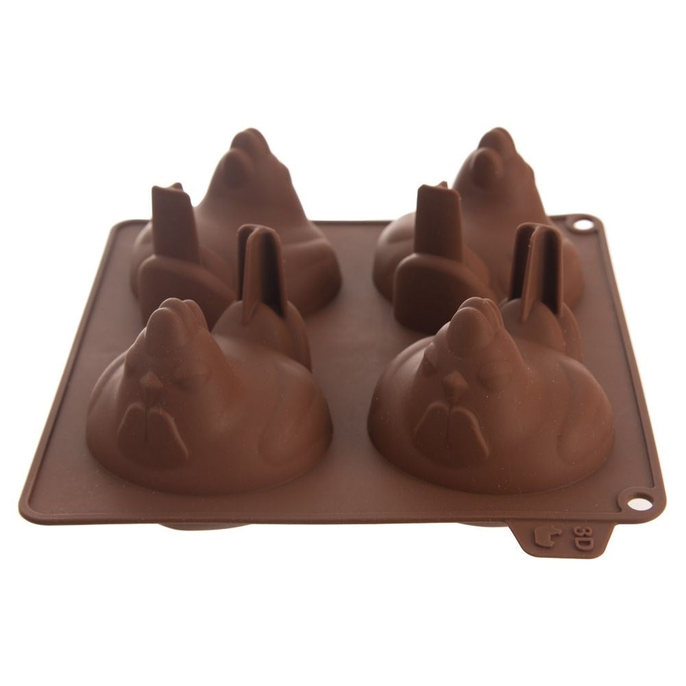 Silicone mold for muffins, cookies and chocolate - chickens