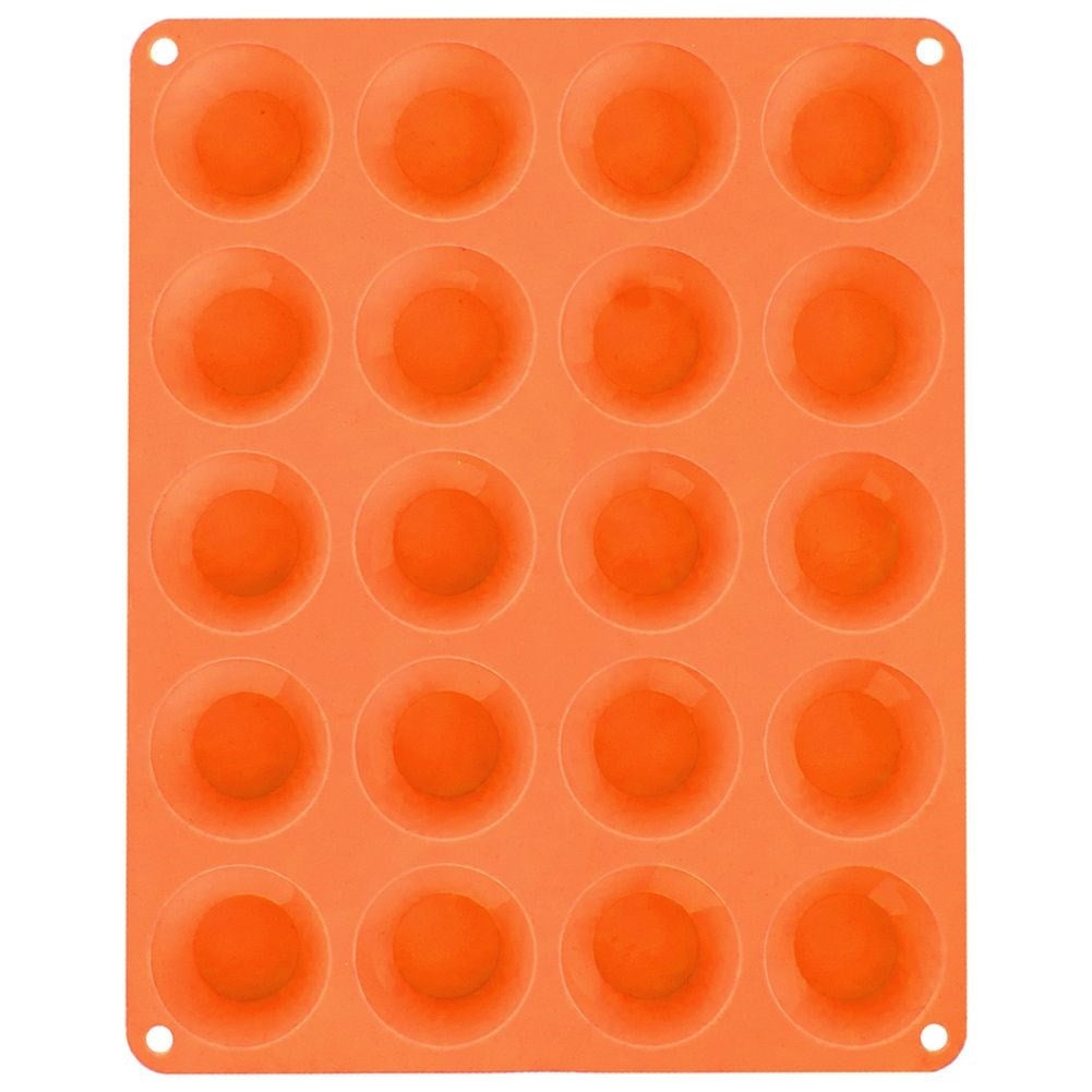 Silicone muffin tin: 20 muffins, non-stick, heat resistant