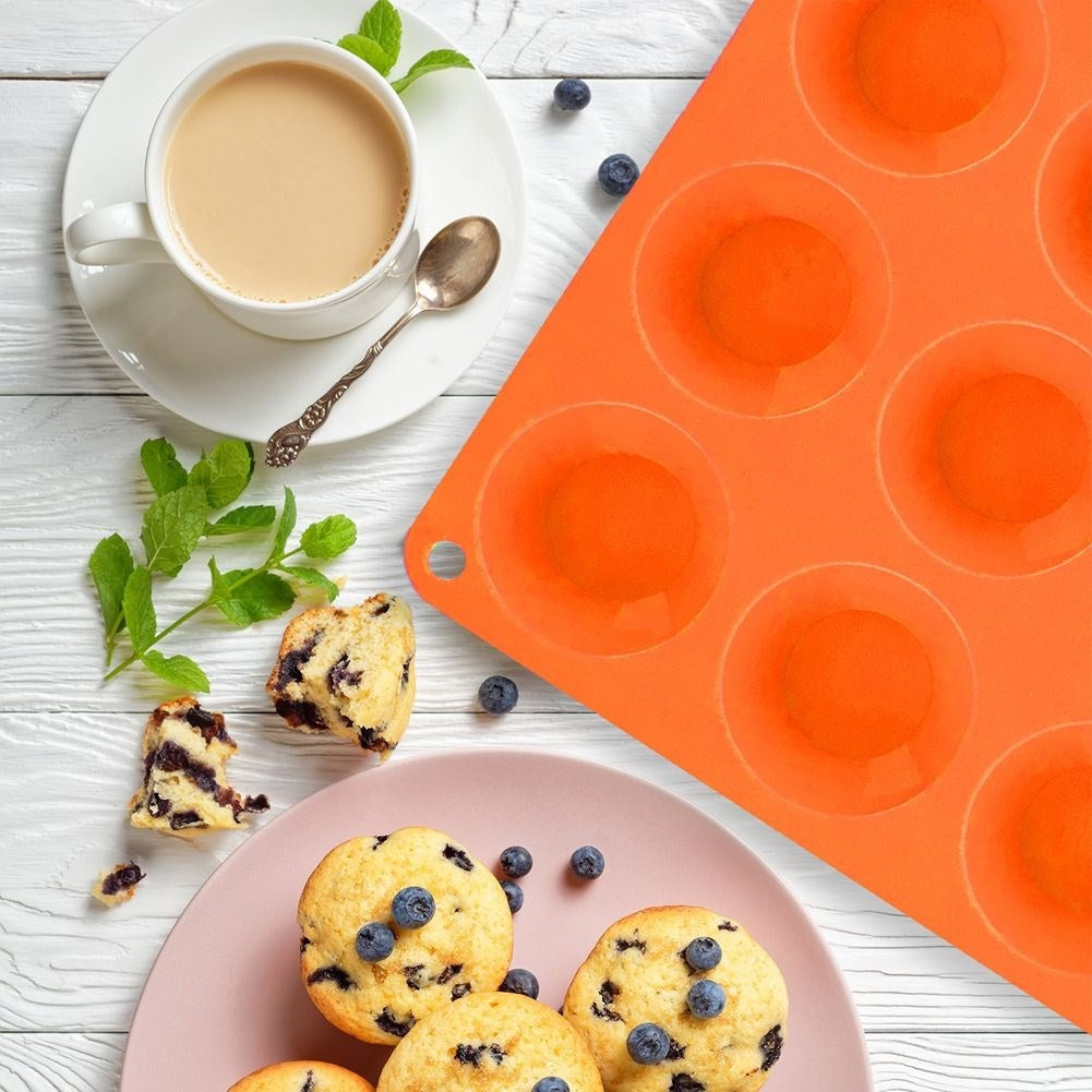 Silicone muffin tin: 20 muffins, non-stick, heat resistant