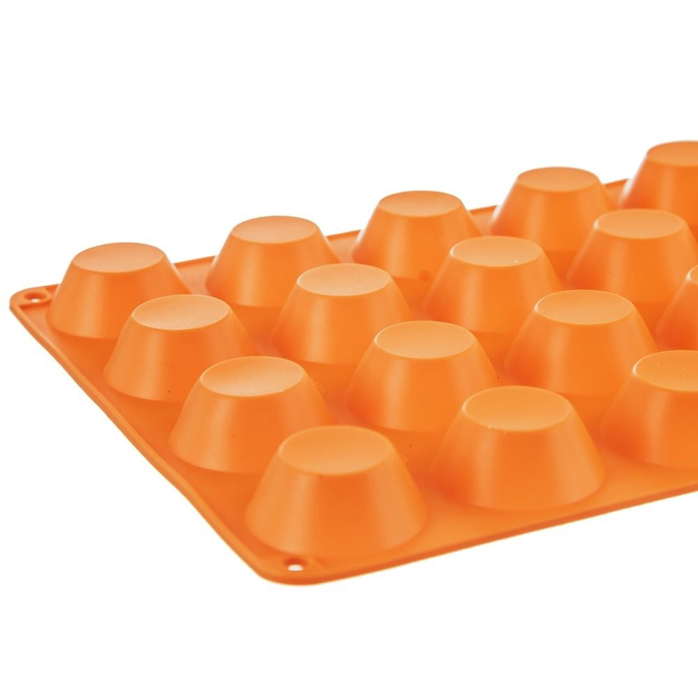 Silicone muffin tin: 20 muffins, non-stick, heat resistant