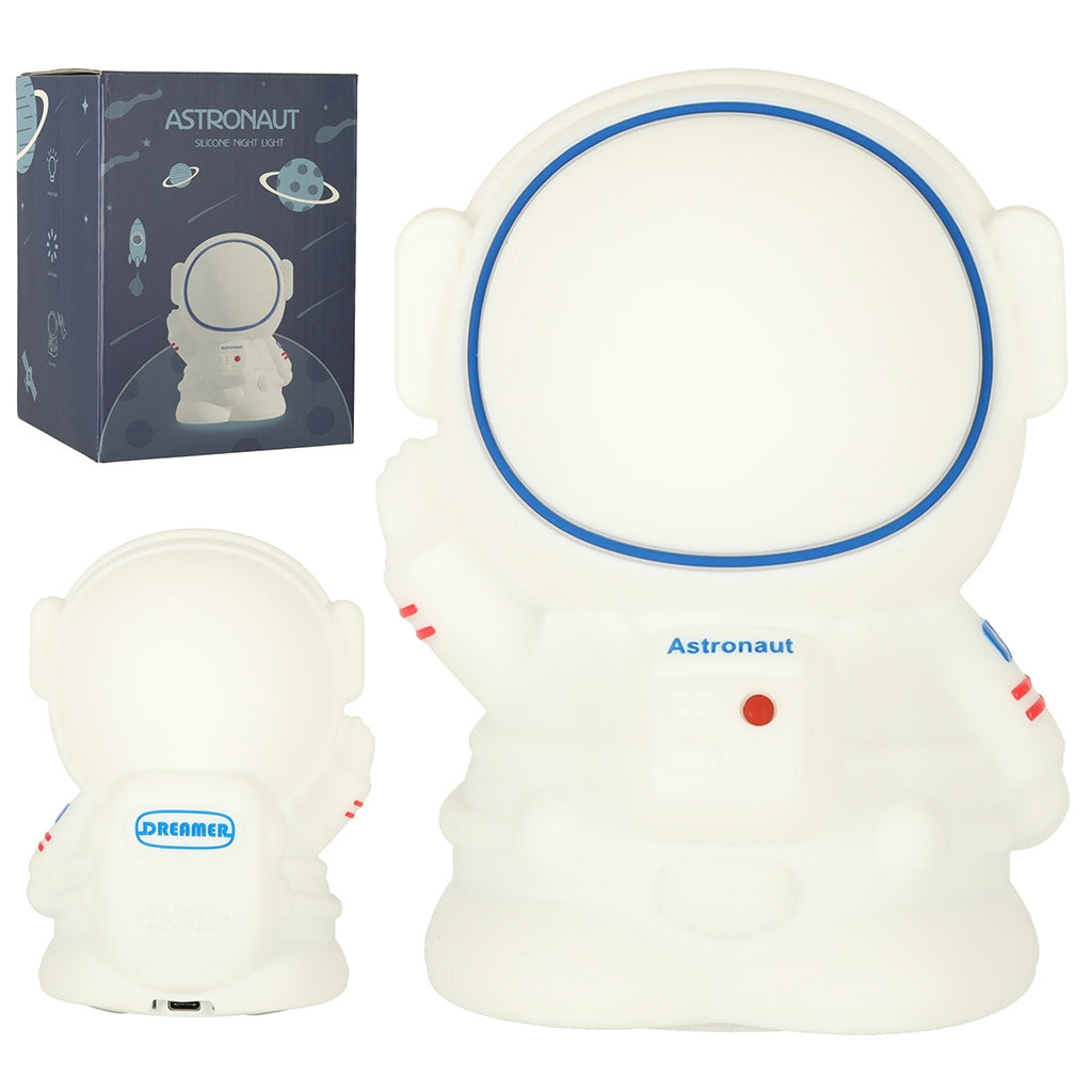 Silicone night light white astronaut