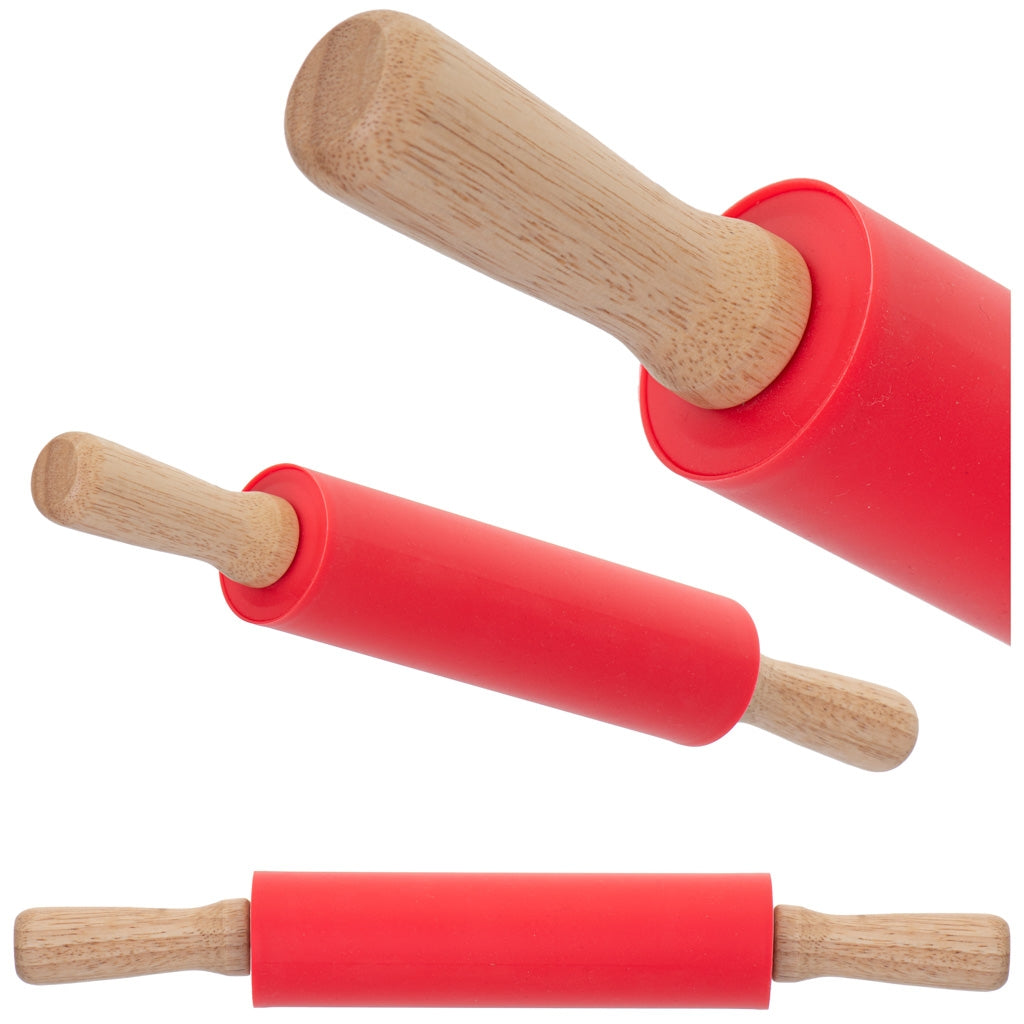 Silicone pastry roller 38cm red