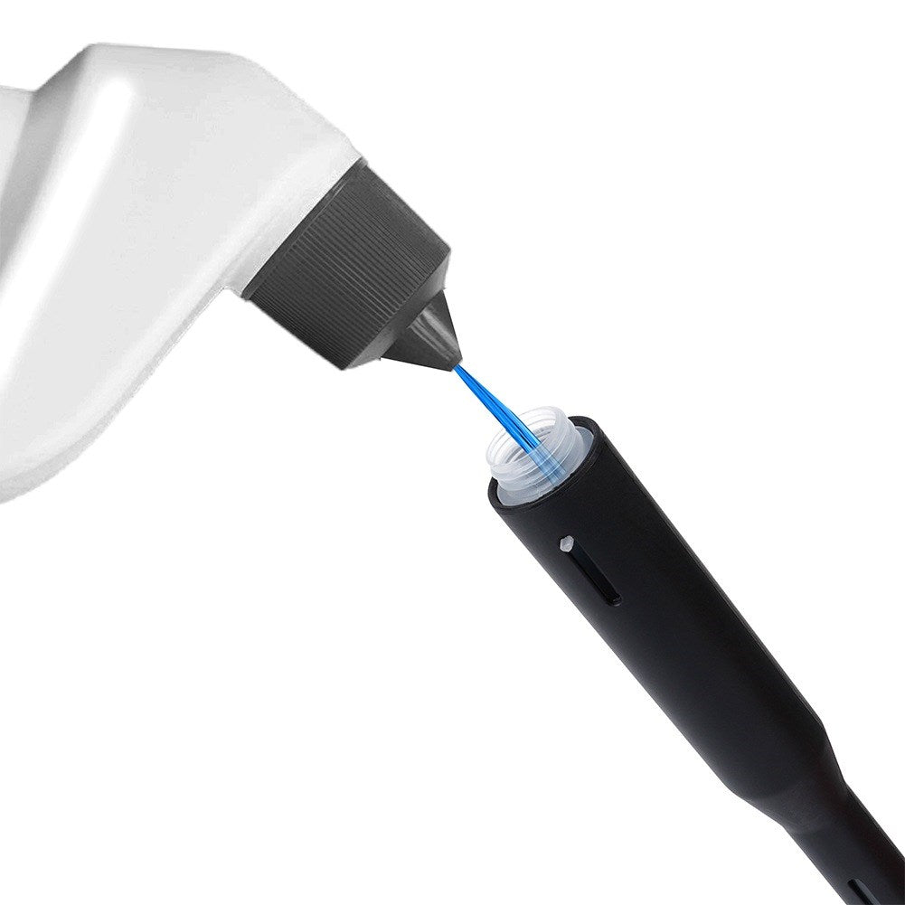 Silicone toilet brush with stand and liquid dispenser black 40 cm