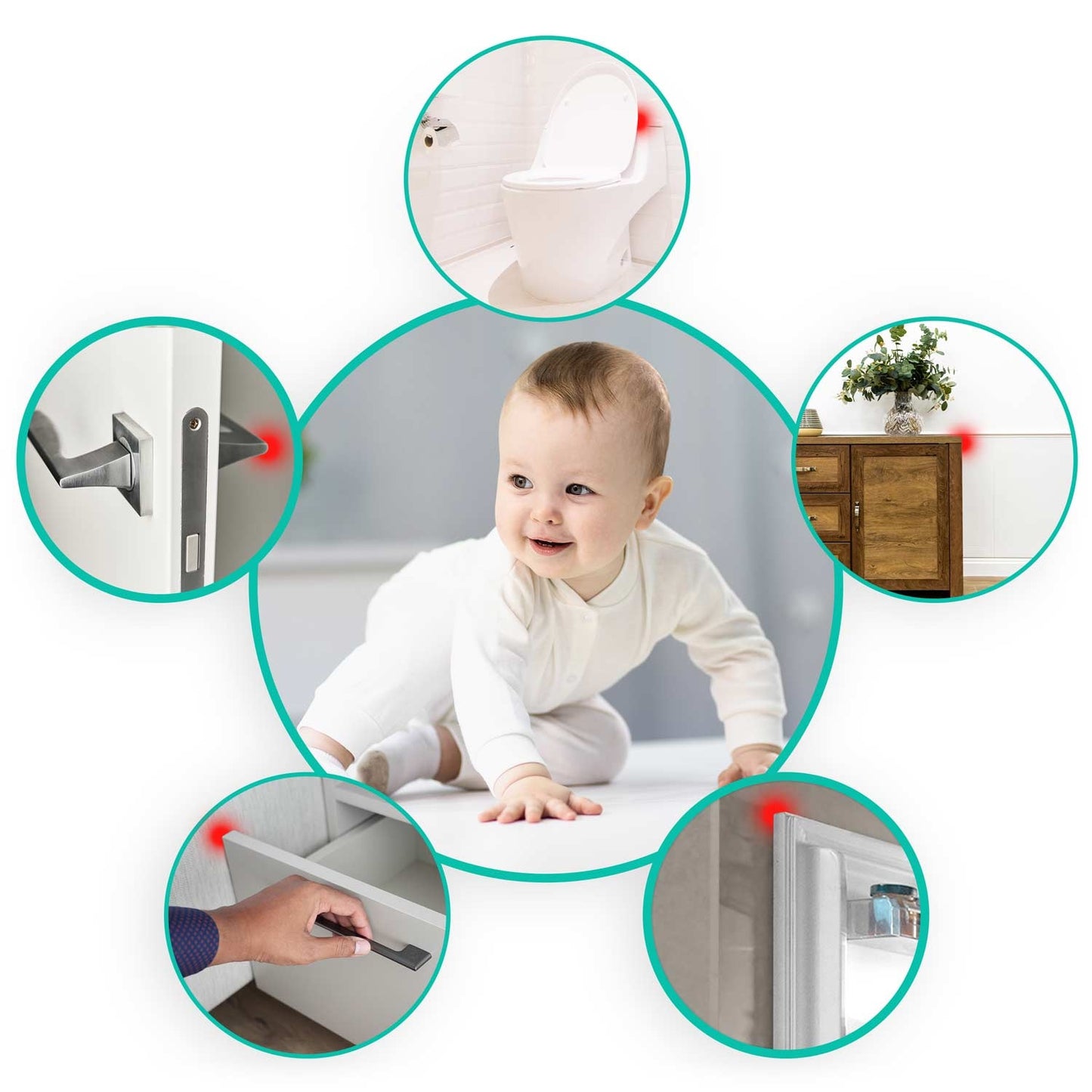 Silicone wall protection - 6 pcs. Ricokids RK-989