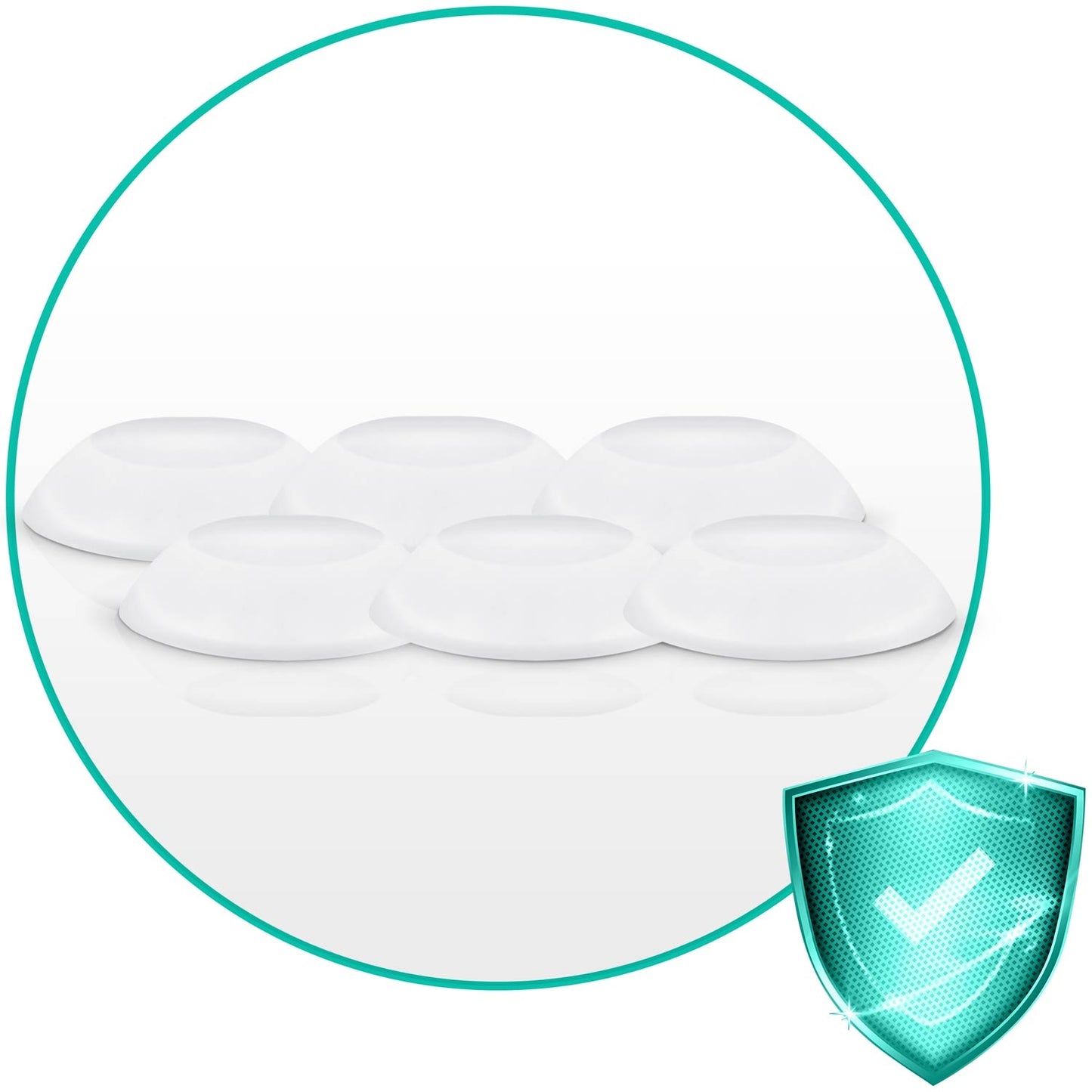 Silicone wall protection - 6 pcs. Ricokids RK-989