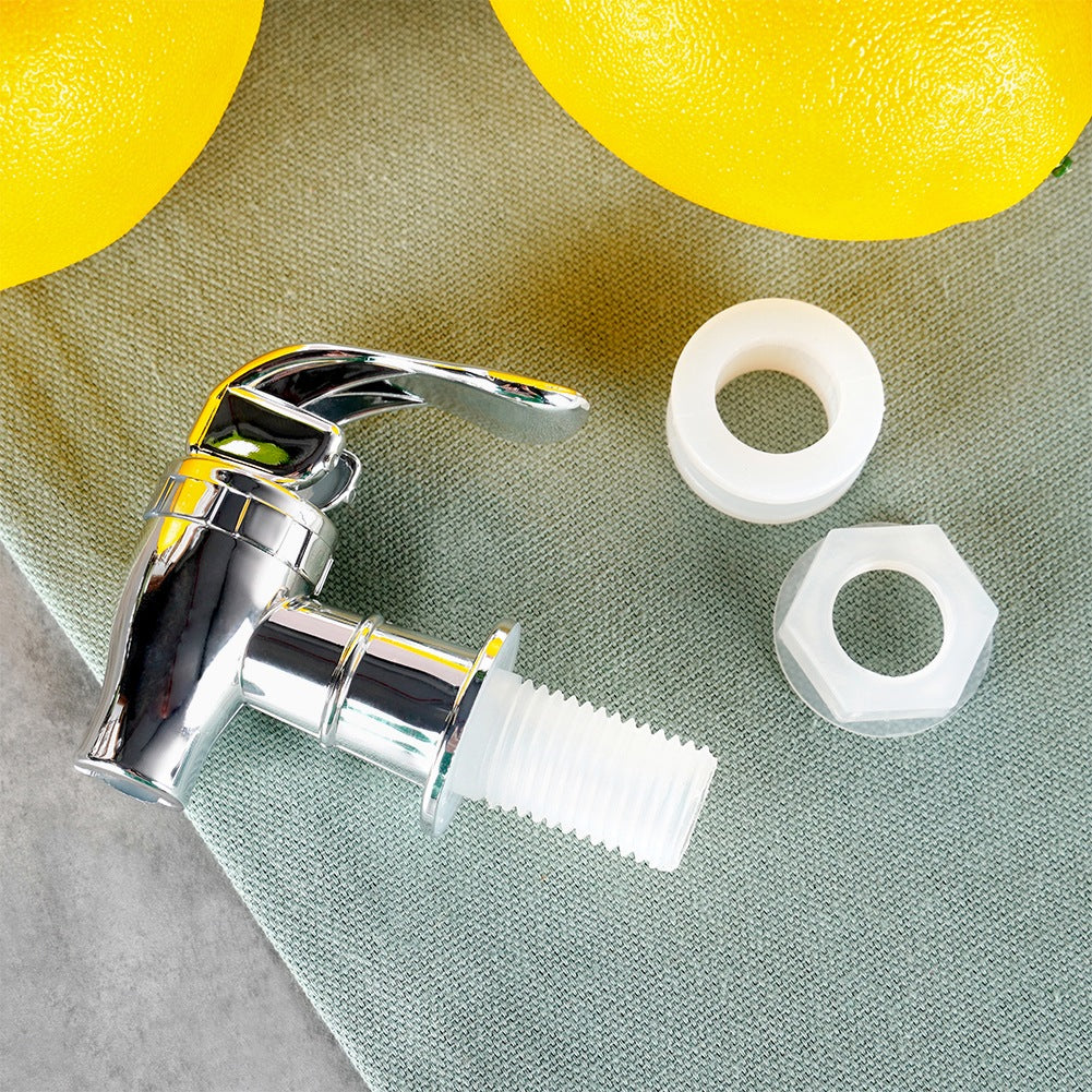 Silver Drinks Jar Tap