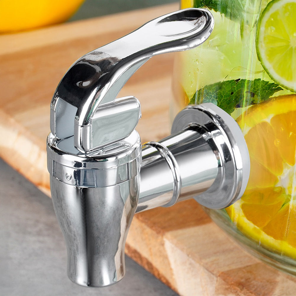 Silver Drinks Jar Tap