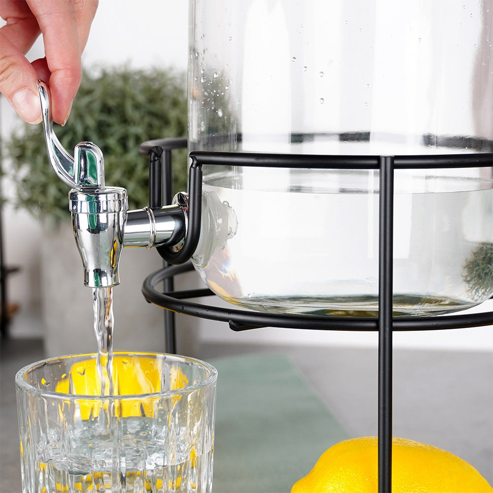 Silver Drinks Jar Tap
