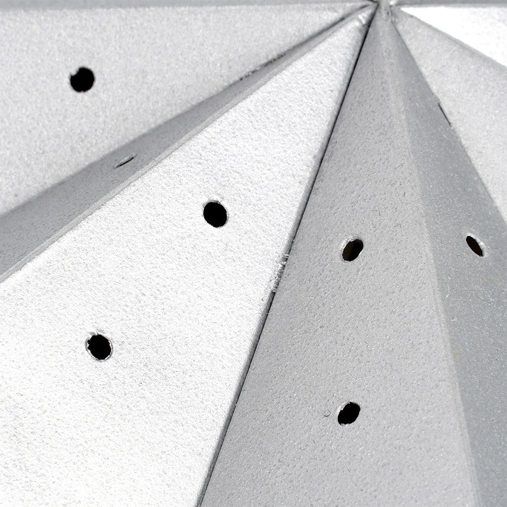 Silver Paper Star Decoration, 60 cm, Lace Pattern