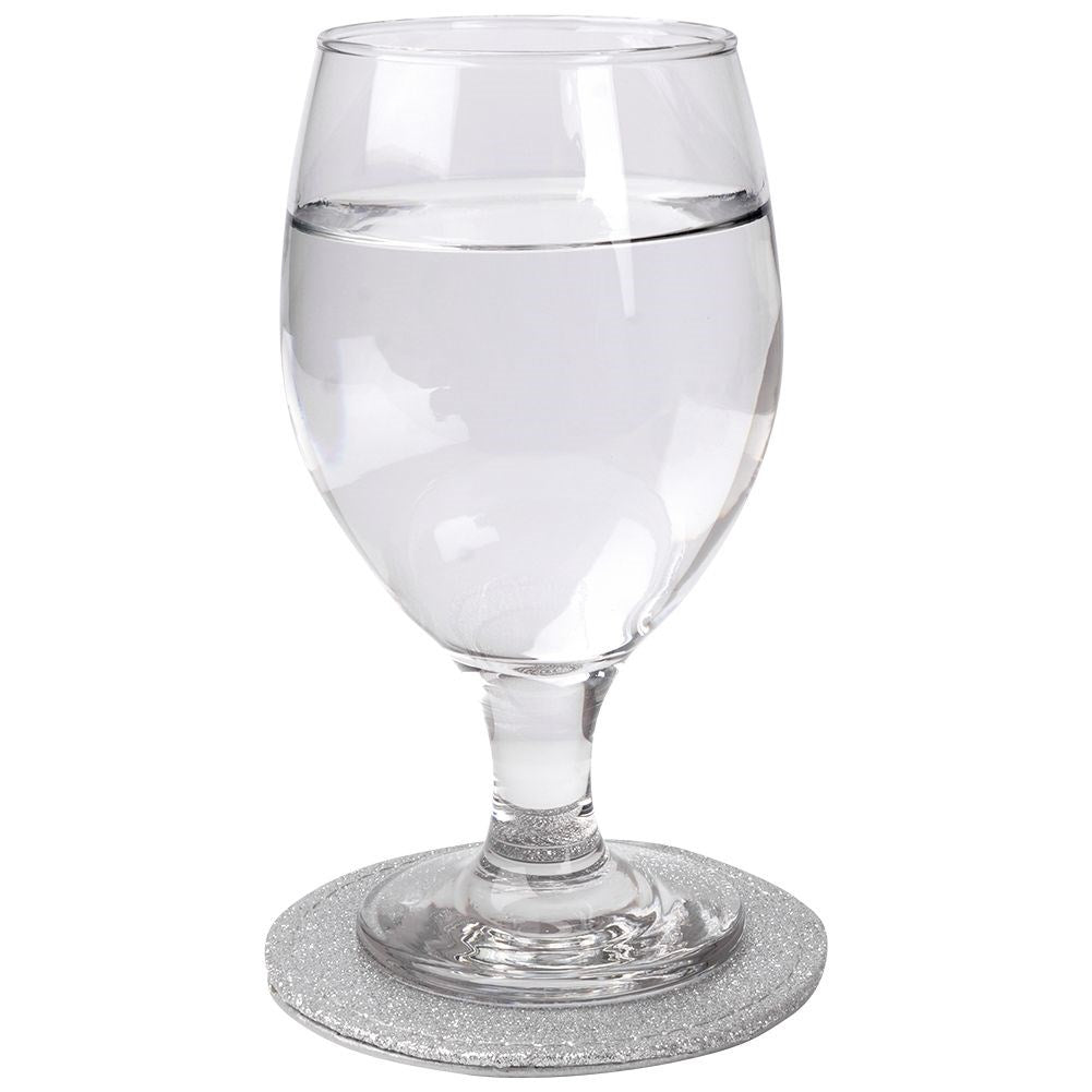 Silver cup coasters 10 cm 4 pcs.