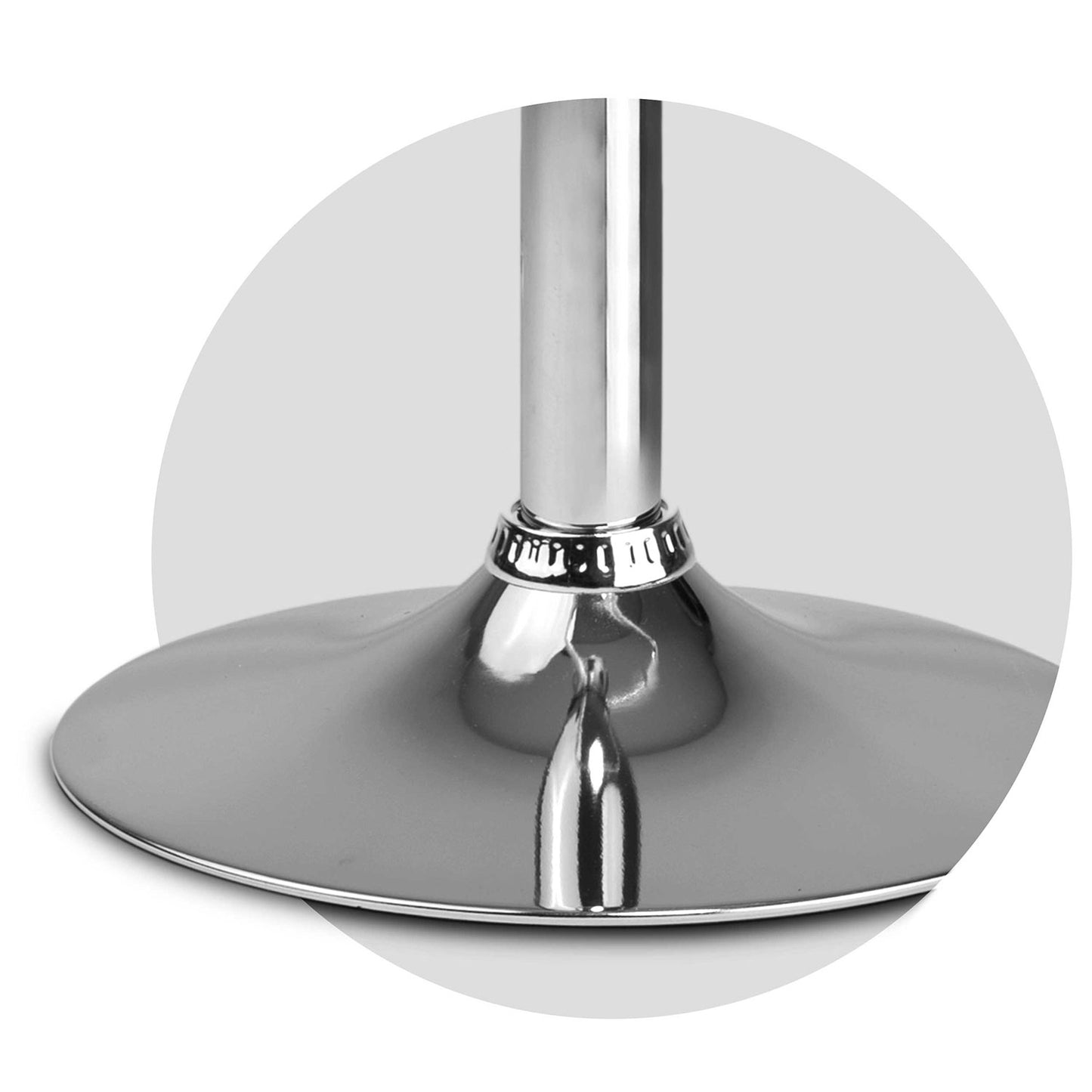 Silver stool cap for the Sofotel 2516 base