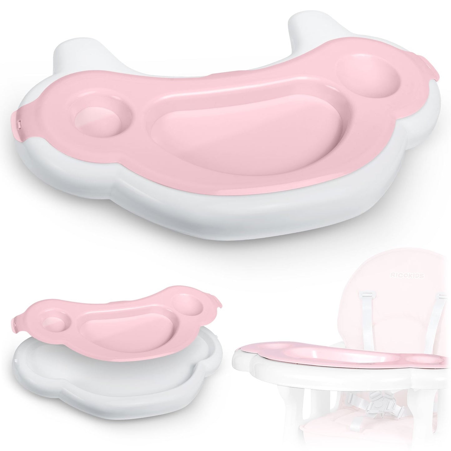 Sinco Ricokids Highchair - Pink