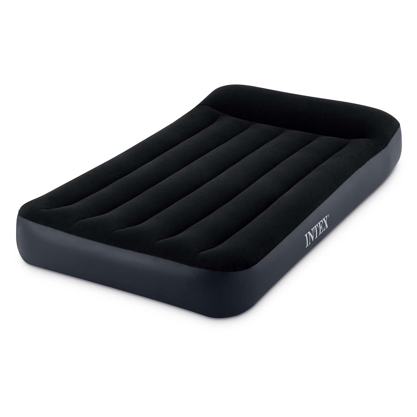 Single Air Mattress 191x99x25 cm, PVC, Velour Surface