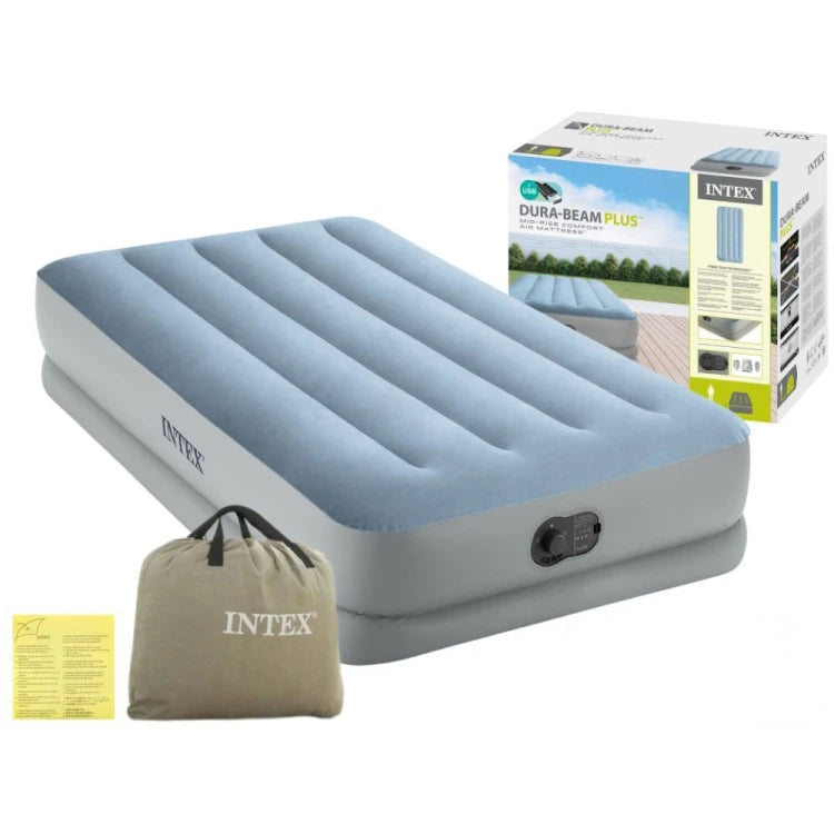 Single Air Mattress 191x99x36 cm with USB Pump