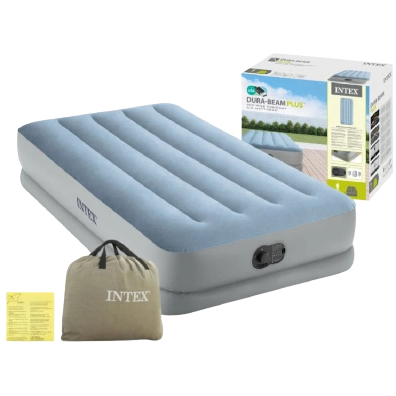 Single Air Mattress 191x99x36 cm with USB Pump