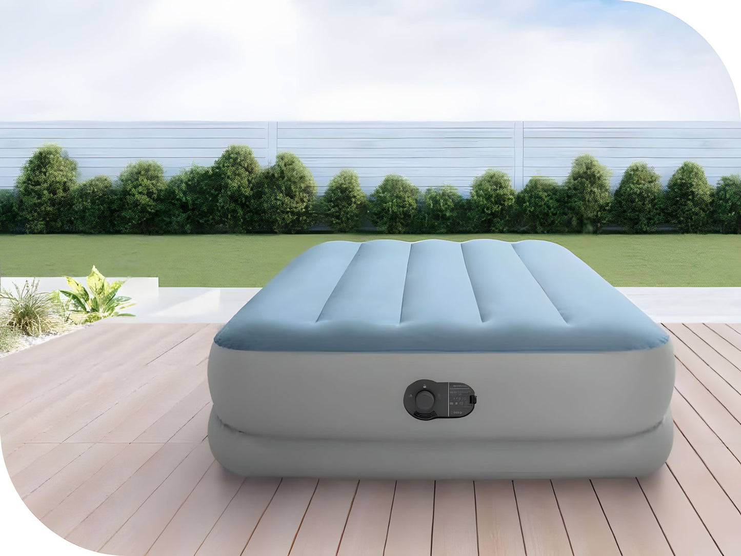 Single Air Mattress 191x99x36 cm with USB Pump