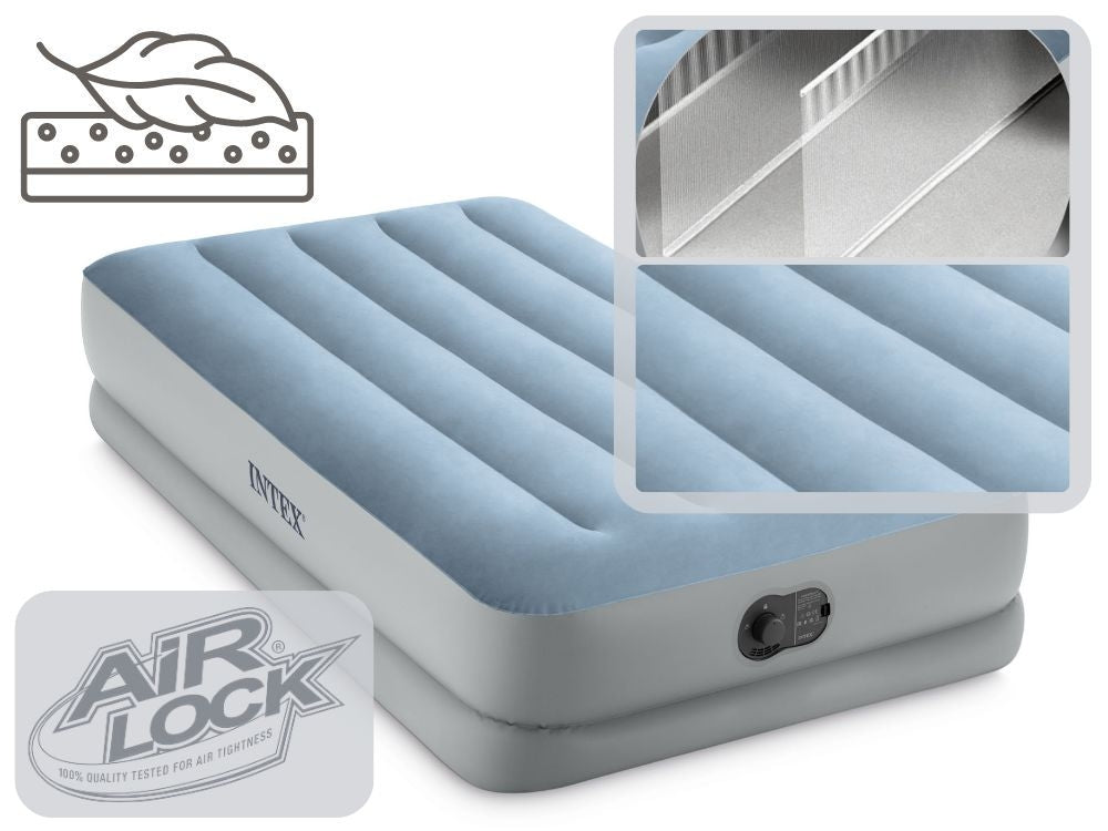 Single Air Mattress 191x99x36 cm with USB Pump