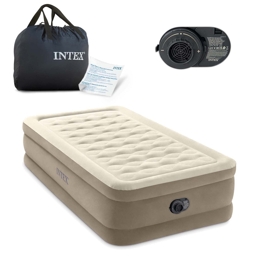 Single Air Mattress 191x99x46 cm with Electric Pump
