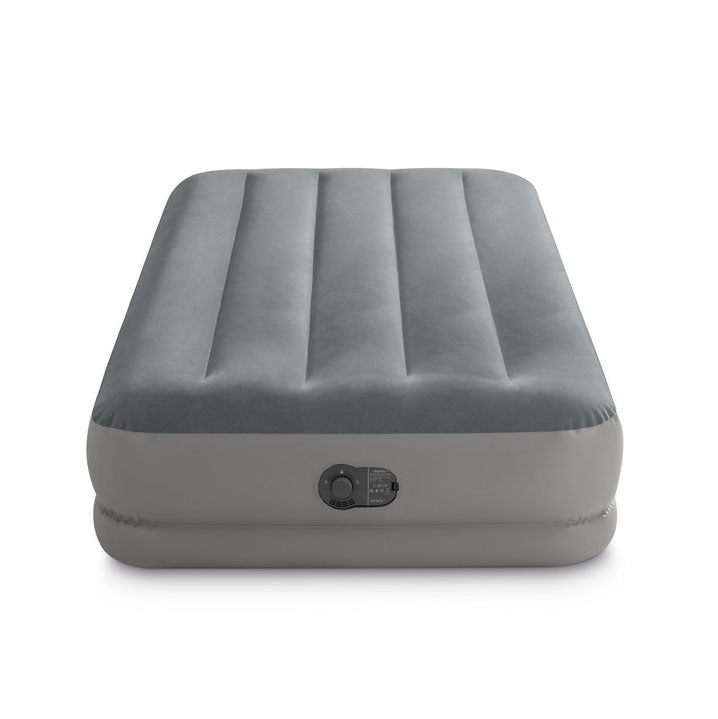 Single Air Mattress with Built-In Pump, 191x99x30 cm
