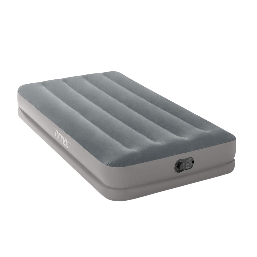 Single Air Mattress with Built-In Pump, 191x99x30 cm