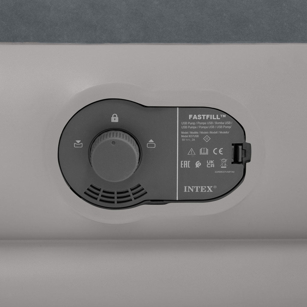 Single Air Mattress with Built-In Pump, 191x99x30 cm