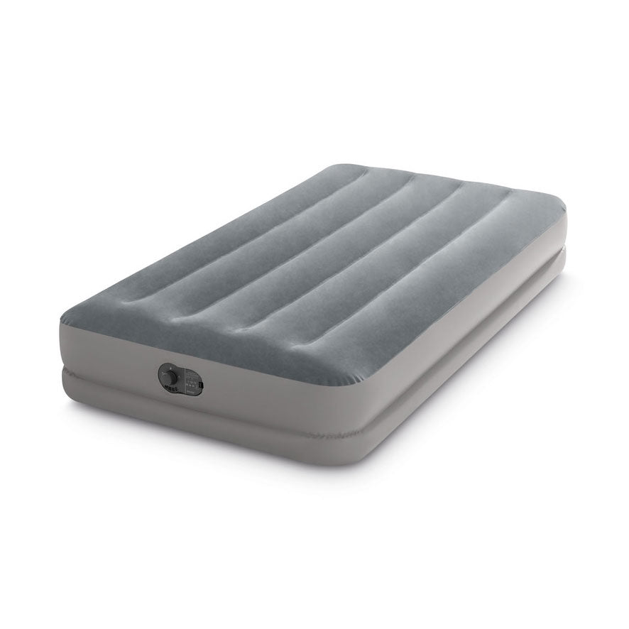 Single Air Mattress with Built-In Pump, 191x99x30 cm