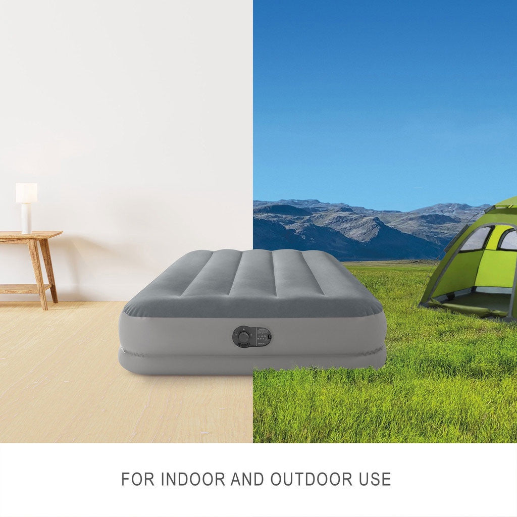 Single Air Mattress with Built-In Pump, 191x99x30 cm
