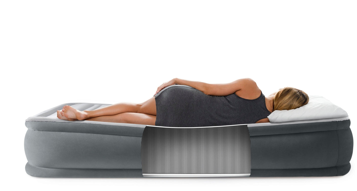 Single Air Mattress with Pump, 191x99cm, 1-Person